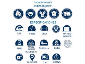 LLAMPEC CERCADO PASTOR RECARGABLE SOLAR M 35S PANEL 10W PAS0035S LLAMPEC CERCADO PASTOR RECARGABLE SOLAR M 35S PANEL 10W PAS0035S