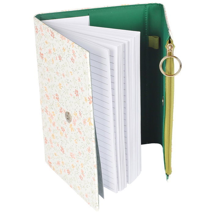The Concept Factory Libreta Con Estuche Integrado Pour Elle Floreada 80 Páginas Goma Sujeción Bolígrafo PU 15.5x2x21 cm The Concept Factory Libreta Con Estuche Integrado Pour Elle Floreada 80 Páginas Goma Sujeción Bolígrafo PU 15.5x2x21 cm