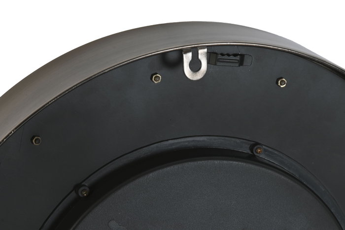 DKD Home Decor Mesita Auxiliar Loft Dorado Plateado Metal y Cristal 50 x 54 x 50 cm