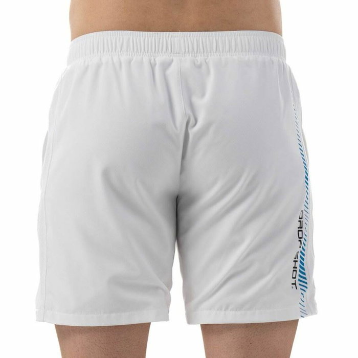 Pantalones Cortos Deportivos para Hombre Drop Shot Abian Campa Blanco
