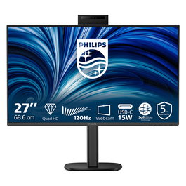 Philips 27B2N3500JH Monitor 27" (68.6 cm) QHD IPS 2560x1440 120Hz 2xHDMI DisplayPort USB-C USB Hub Altavoces Cámara
