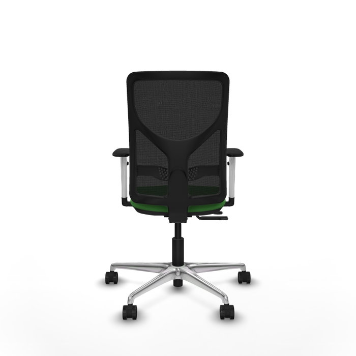 PIQUERAS Y CRESPO Silla de oficina Motilla con mecanismo Sincro/Traslack, Verde y Negro