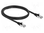 DeLOCK Cable de red RJ45 Cat.6A S/FTP PUR Outdoor 1 m negro