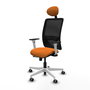 PIQUERAS Y CRESPO Silla de oficina Zulema Naranja y Negro