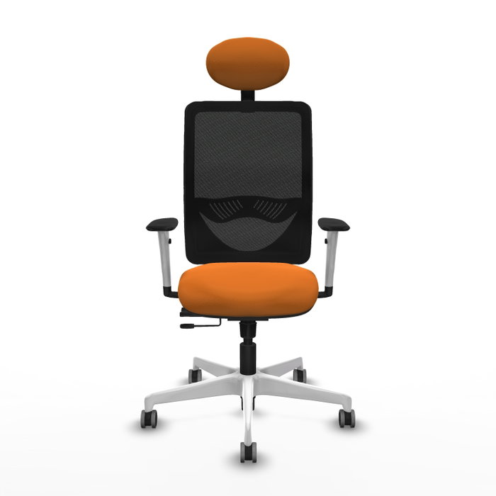 PIQUERAS Y CRESPO Silla de oficina Zulema Naranja y Negro
