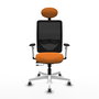 PIQUERAS Y CRESPO Silla de oficina Zulema Naranja y Negro