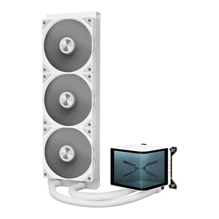 TRYX PANORAMA 360 AiO Wasserkühlung 360mm Blanco con Pantalla 3D-AMOLED