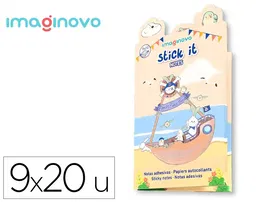 Imaginovo Notas Adhesivas Stick It! Notebook Pirata 20 Notas Adhesivas Tamaños Surtidos