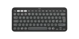 Logitech Pebble Keys 2 K380s Teclado Inalámbrico Mini Grafito QWERTY Nórdico