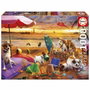 Educa Puzzle Perros jugando en la playa - 1000 piezas