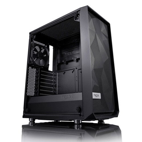 Fractal Design FD-CA-MESH-C-BKO-TG Caja PC Midi Tower Negro con Ventana Lateral y Gestión de Cables