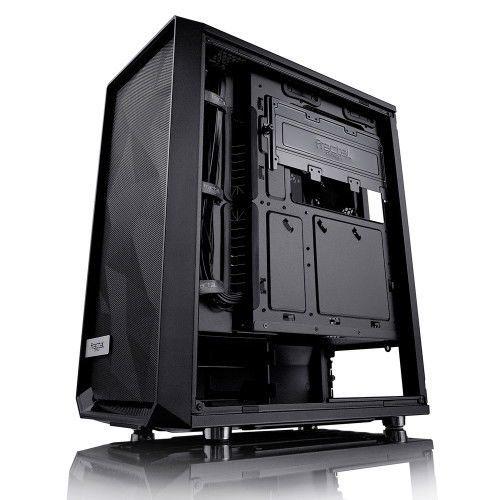 Fractal Design FD-CA-MESH-C-BKO-TG Caja PC Midi Tower Negro con Ventana Lateral y Gestión de Cables