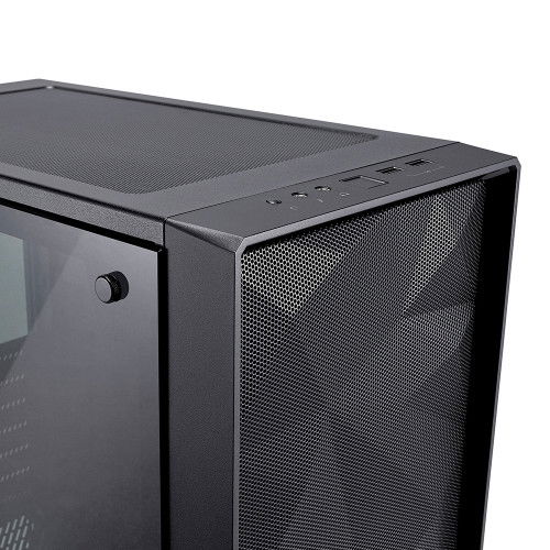 Fractal Design FD-CA-MESH-C-BKO-TG Caja PC Midi Tower Negro con Ventana Lateral y Gestión de Cables
