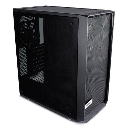 Fractal Design FD-CA-MESH-C-BKO-TG Caja PC Midi Tower Negro con Ventana Lateral y Gestión de Cables