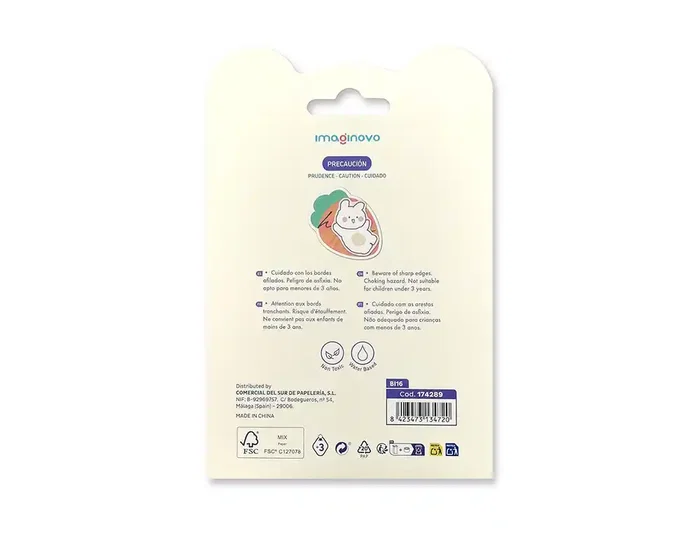 Imaginovo Bloc Notas Adhesivas Pegatina Sorpresa 20 Hojas Tamaños Surtidos Naranja