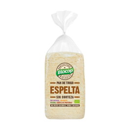 Biocop Pan Molde Sin Corteza Espelta 300g - Vegano, Sin Azúcares Añadidos, Fuente de Proteínas