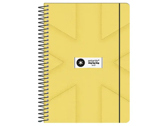 Antartik Agenda Escolar Bilingüe Pack and Go 2026-2027 Espiral Día Página A5 80g Papel FSC - 8 Unidades Diseños Surtidos