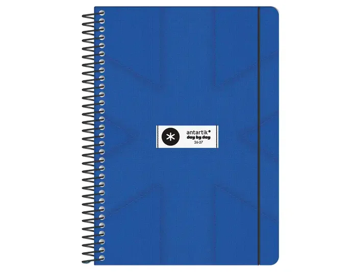 Antartik Agenda Escolar Bilingüe Pack and Go 2026-2027 Espiral Día Página A5 80g Papel FSC - 8 Unidades Diseños Surtidos