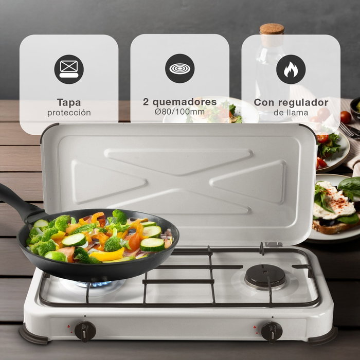 Väline Hornillo de gas Betava con 2 quemadores