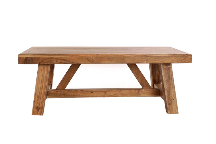 DKD Home Decor Mesa Centro Colonial Marron 110 x 60 x 40 cm