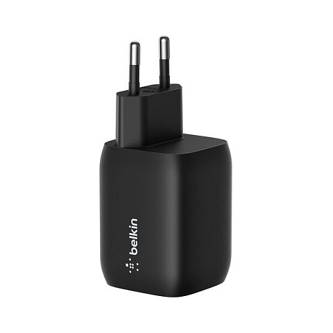 Belkin Cargador GaN USB-C de 65W con Doble Puerto Negro ENA007KQBK Belkin Cargador GaN USB-C de 65W con Doble Puerto Negro ENA007KQBK