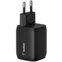 Belkin Cargador de pared doble USB-C de 65 W para Nintendo Switch 2, color negro