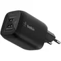 Belkin Cargador de pared doble USB-C de 65 W para Nintendo Switch 2, color negro