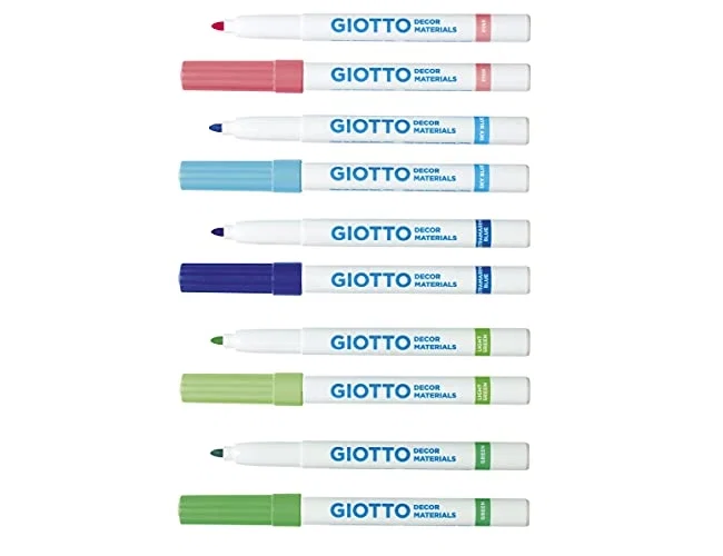 Giotto Rotuladores Decor Materials Colores Surtidos, 12 Unidades