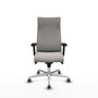 PIQUERAS Y CRESPO Sillón Albacete Blanco con Mecanismo Sincro y Base de Aluminio