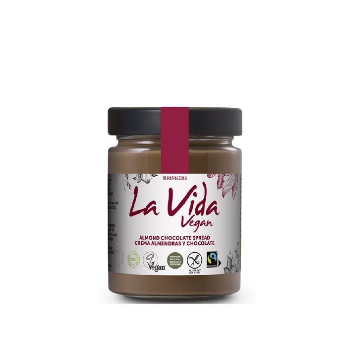 LA VIDA VEGAN Crema de Chocolate y Almendra Bio Vegan 270g