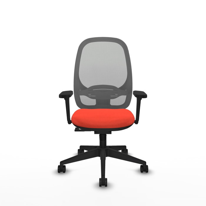 PIQUERAS Y CRESPO Silla de oficina Cilanco con mecanismo Sincro, Naranja oscuro y Gris PIQUERAS Y CRESPO Silla de oficina Cilanco con mecanismo Sincro, Naranja oscuro y Gris