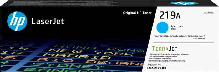 HP 219A Cian Cartucho de Tóner Original LaserJet
