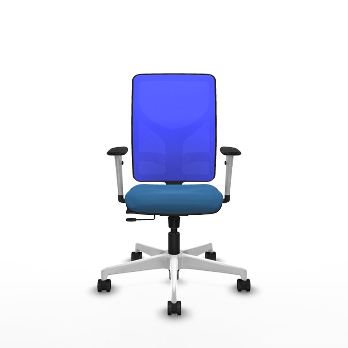 PIQUERAS Y CRESPO Silla de oficina Motilla con mecanismo Sincro/Traslack Azul