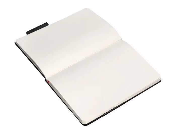 Antartik Cuaderno A4 Tapa Dura Hojas Lisas Negro y Rojo 100 Hojas 80gr FSC