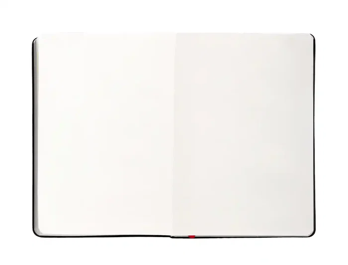 Antartik Cuaderno A4 Tapa Dura Hojas Lisas Negro y Rojo 100 Hojas 80gr FSC