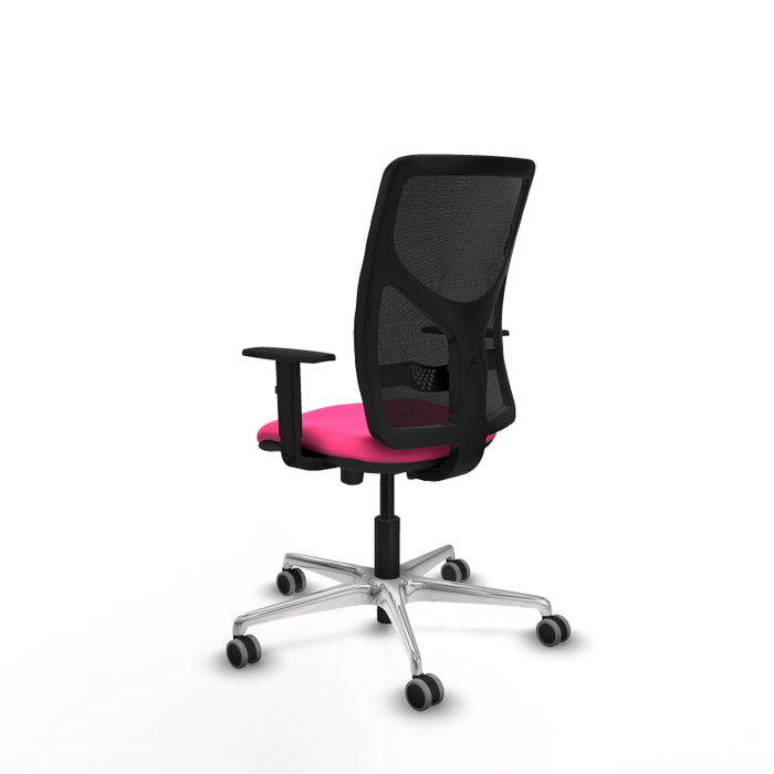 PIQUERAS Y CRESPO Silla de oficina Motilla Rosa y Negro PIQUERAS Y CRESPO Silla de oficina Motilla Rosa y Negro