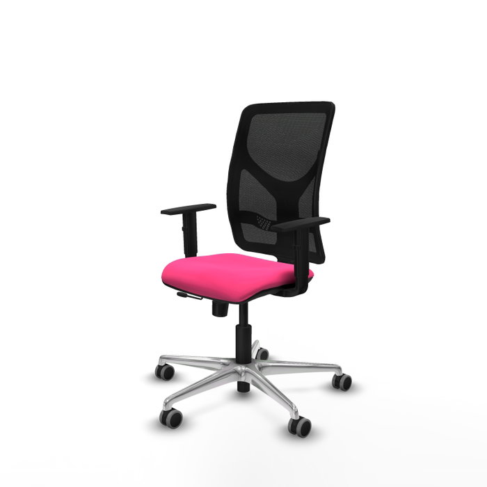 PIQUERAS Y CRESPO Silla de oficina Motilla Rosa y Negro PIQUERAS Y CRESPO Silla de oficina Motilla Rosa y Negro