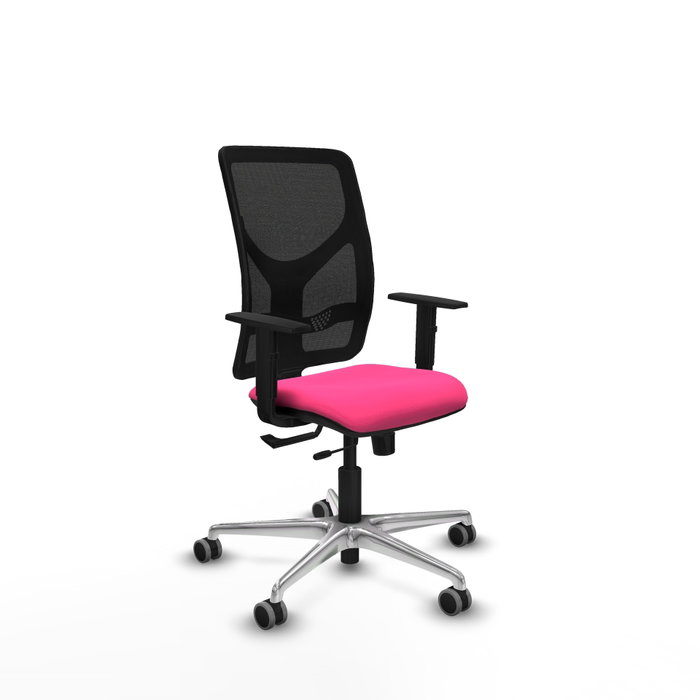 PIQUERAS Y CRESPO Silla de oficina Motilla Rosa y Negro PIQUERAS Y CRESPO Silla de oficina Motilla Rosa y Negro
