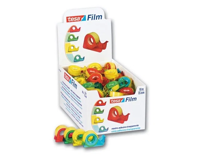 Tesa Cinta adhesiva standard con dispensador 10 m x 15 mm Tesa Cinta adhesiva standard con dispensador 10 m x 15 mm