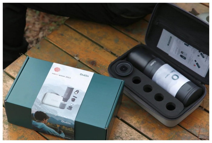 OutIn Nano Gris con Estuche de Viaje