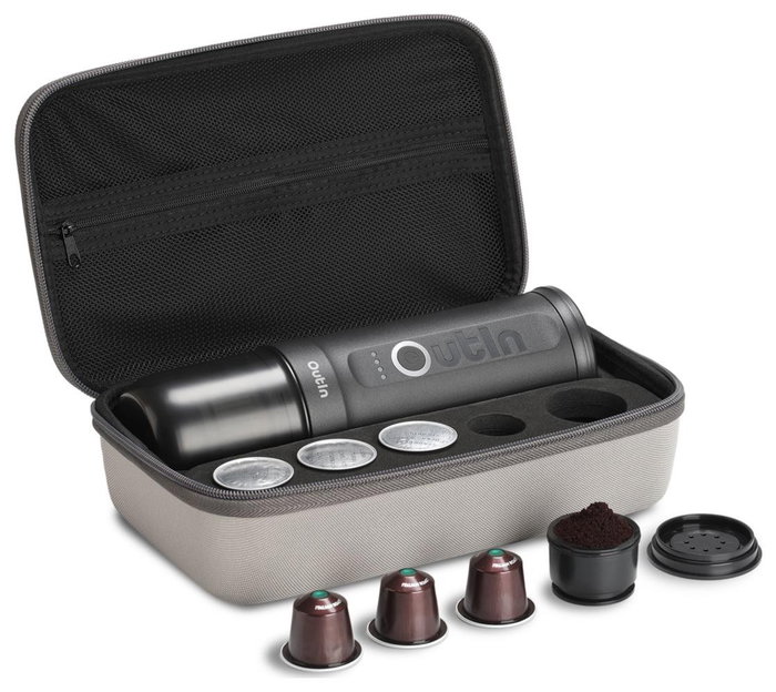 OutIn Nano Gris con Estuche de Viaje