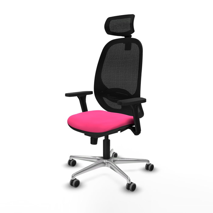 PIQUERAS Y CRESPO Silla de oficina Cilanco con Mecanismo Sincro, Rosa y Negro PIQUERAS Y CRESPO Silla de oficina Cilanco con Mecanismo Sincro, Rosa y Negro