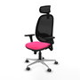 PIQUERAS Y CRESPO Silla de oficina Cilanco con Mecanismo Sincro, Rosa y Negro
