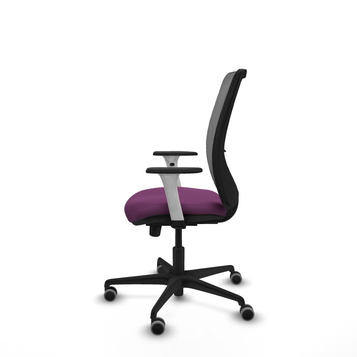 PIQUERAS Y CRESPO Silla de oficina Zulema Morada con Malla Gris