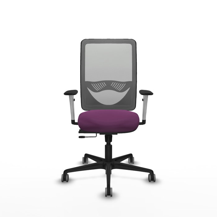 PIQUERAS Y CRESPO Silla de oficina Zulema Morada con Malla Gris
