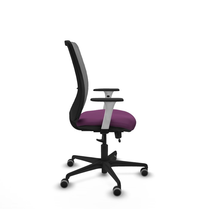 PIQUERAS Y CRESPO Silla de oficina Zulema Morada con Malla Gris