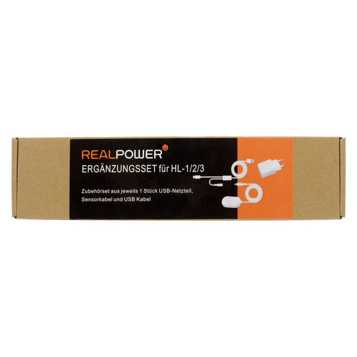 Realpower Kit Complementario para HL-1, HL-2, HL-3 con Sensor, Cable y Fuente de Alimentación 5V 1A - Ref. 511601 Realpower Kit Complementario para HL-1, HL-2, HL-3 con Sensor, Cable y Fuente de Alimentación 5V 1A - Ref. 511601
