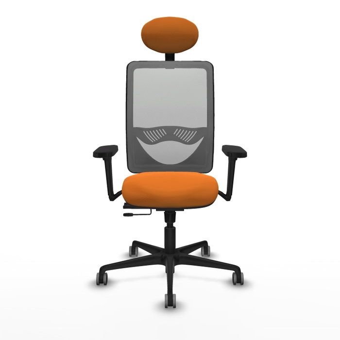 PIQUERAS Y CRESPO Silla de oficina Zulema Naranja y Gris PIQUERAS Y CRESPO Silla de oficina Zulema Naranja y Gris