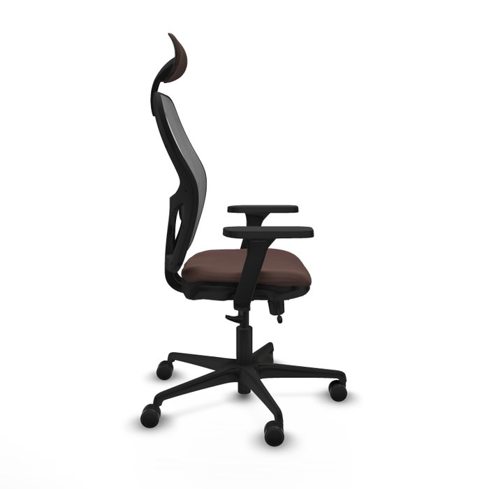 PIQUERAS Y CRESPO Silla de oficina Jorquera con Mecanismo Sincro/Traslack Marrón y Gris