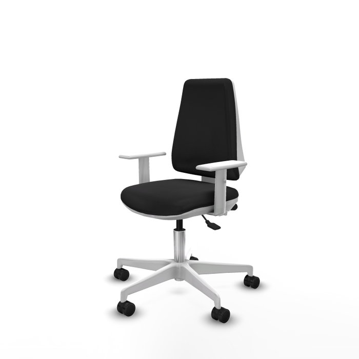 PIQUERAS Y CRESPO Silla de oficina Elche con mecanismo Asincro, Negro y Blanco PIQUERAS Y CRESPO Silla de oficina Elche con mecanismo Asincro, Negro y Blanco